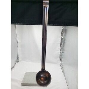 Vintage AM 4 Ounce Stainless Steel Scoop Ladle 14" Long Restaurantware Utensil